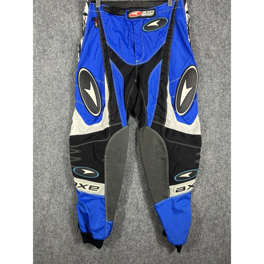 AXO Sport Men's 32 Blue Black Motocross Racing Pants MX Off Road Motorcycle
